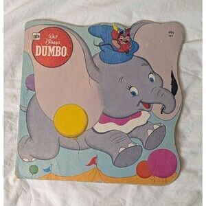 Golden Press Walt Disney’s Dumbo Shaped Board Book Disney Franchise